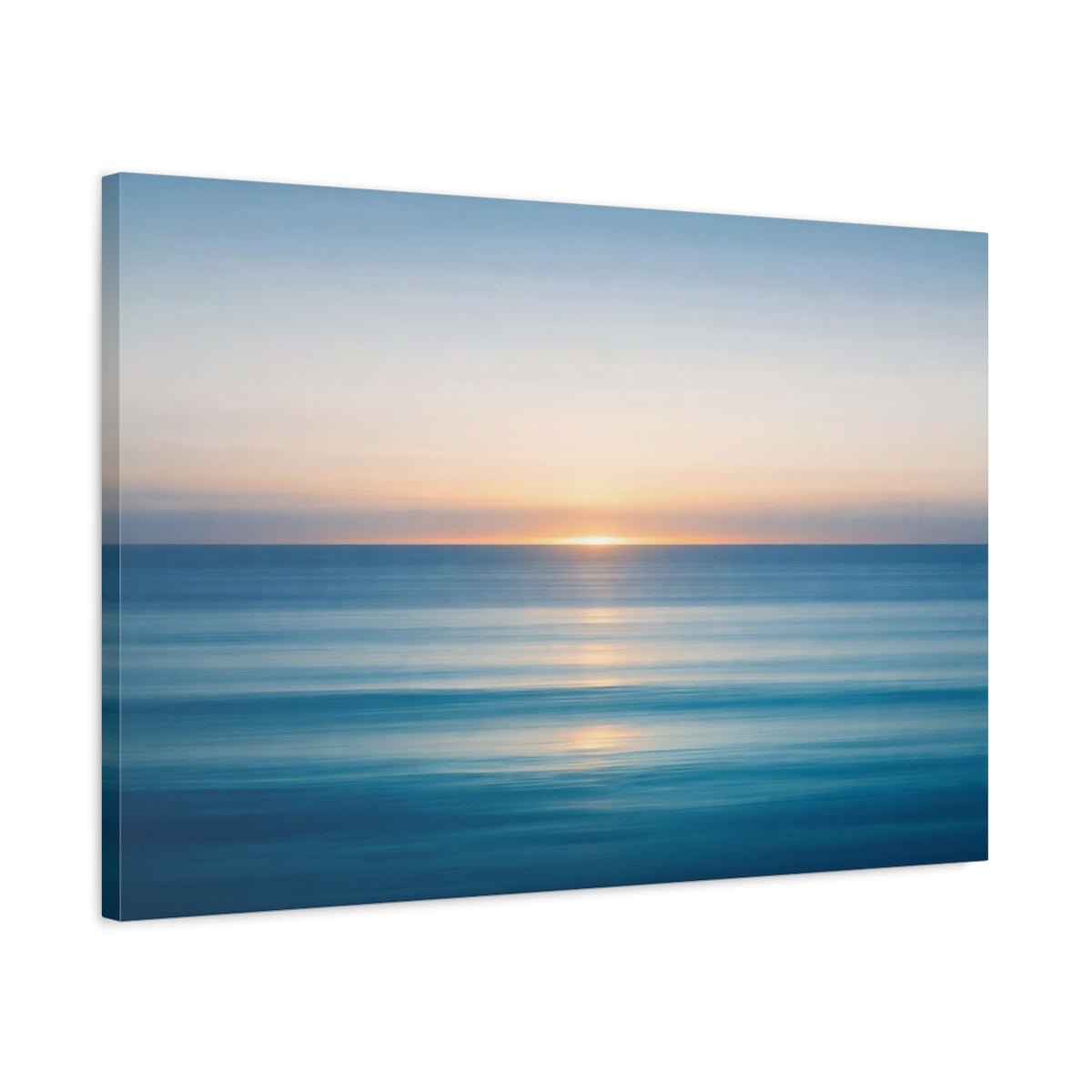 Abstract Ocean Horizon Sunset Nature - Canvas Wall Art Print - YesArtYes
