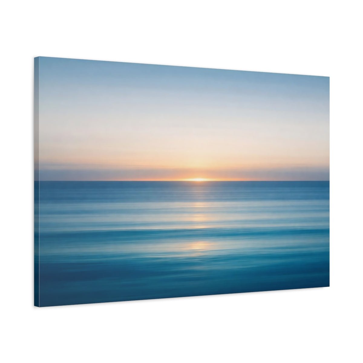 Abstract Ocean Horizon Sunset Nature - Canvas Wall Art Print - YesArtYes