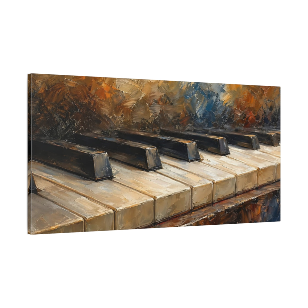 Main Mockup. Abstract Piano Keys Textured Piano Keys shown as stretched canvas wall art