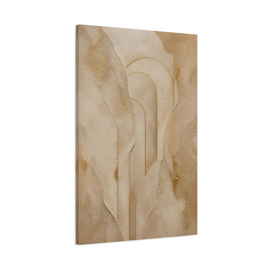 Main Mockup. Abstract Plaster Arch shown as canvas print