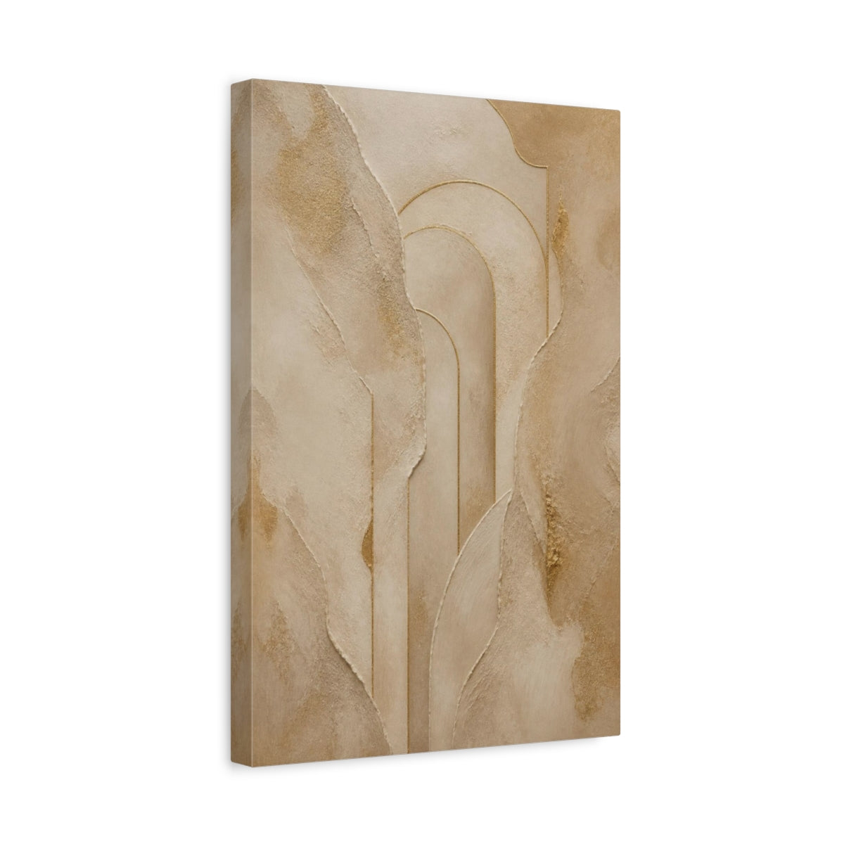 Side Mockup 4. Abstract Plaster Arch shown as canvas print