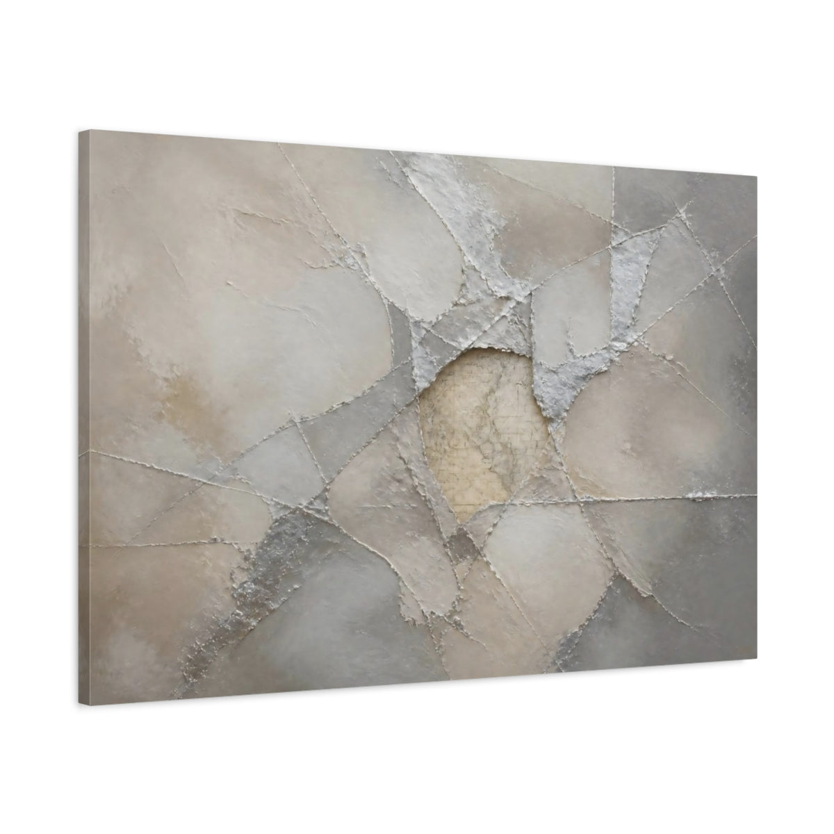 Main Mockup. Abstract Plaster With Map shown as canvas print