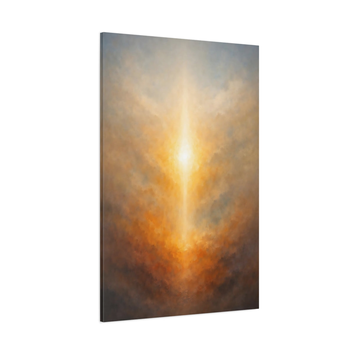 Abstract Radiant Light Golden Light Abstract shown as stretched canvas wall art