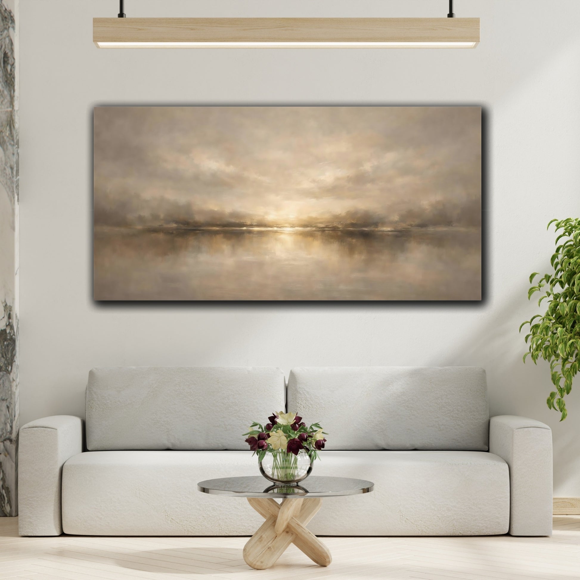 Mockup 3. Abstract shown as stretched canvas wall art