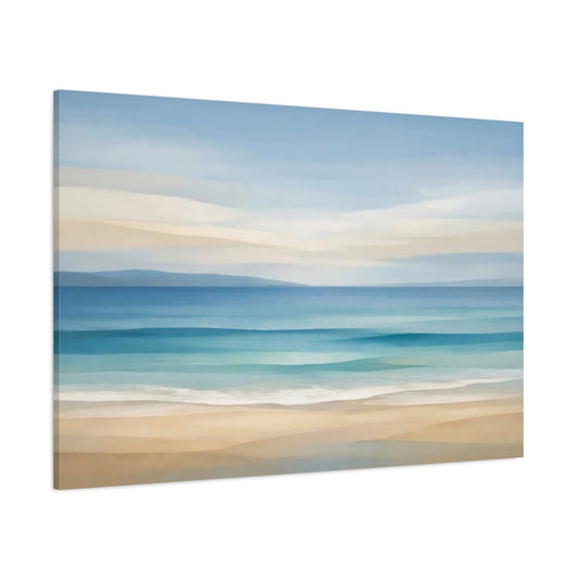 Abstract Seascape Beach shown as stretched canvas wall art