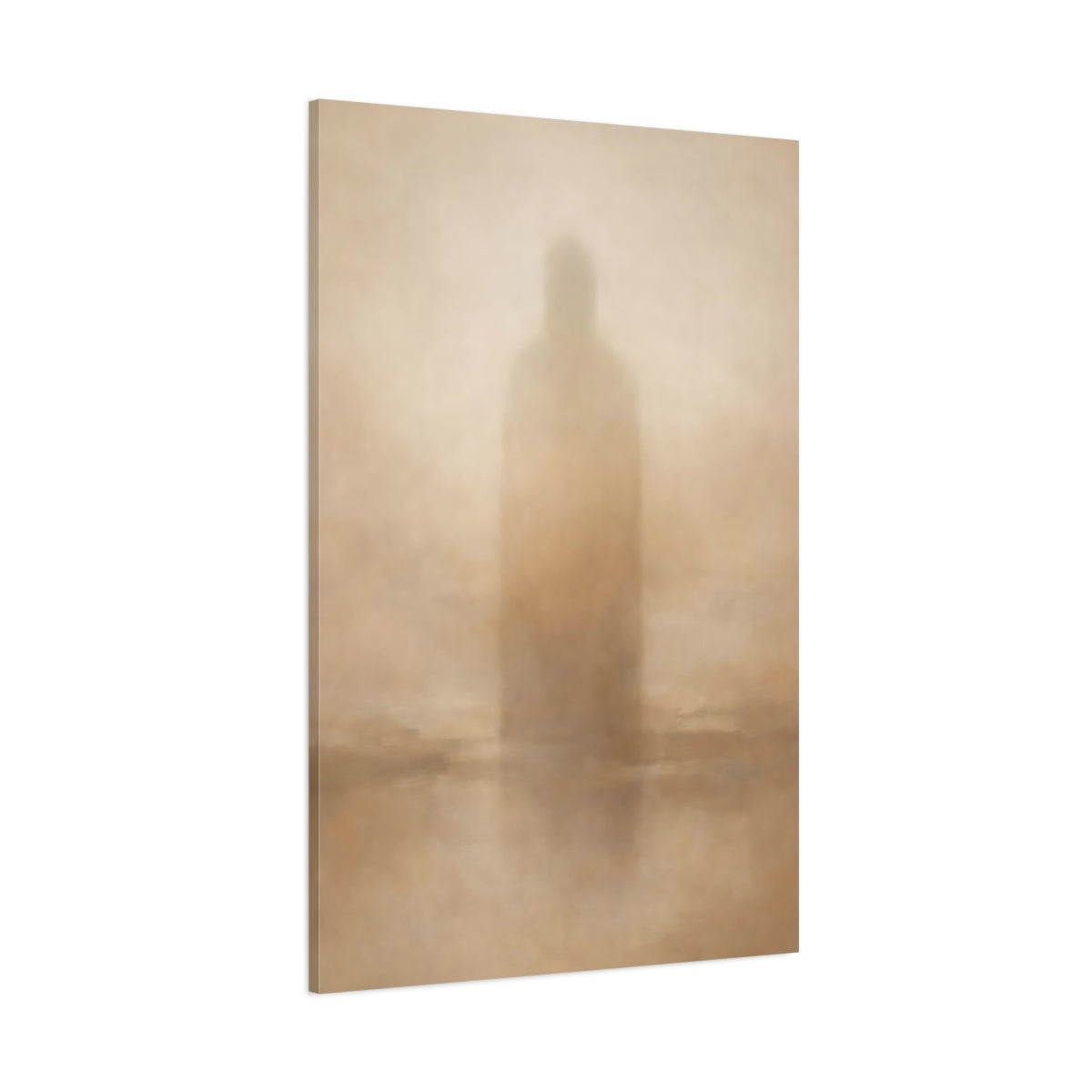 Main Mockup. Abstract Shadow Figure Muted Abstract Figure shown as stretched canvas wall art