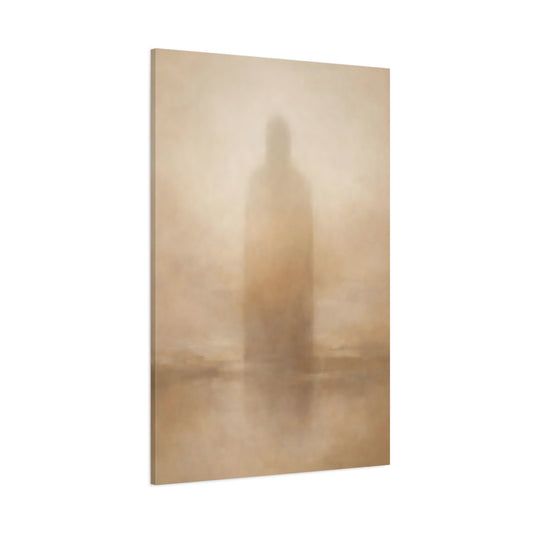 Main Mockup. Abstract Shadow Figure Muted Abstract Figure shown as stretched canvas wall art