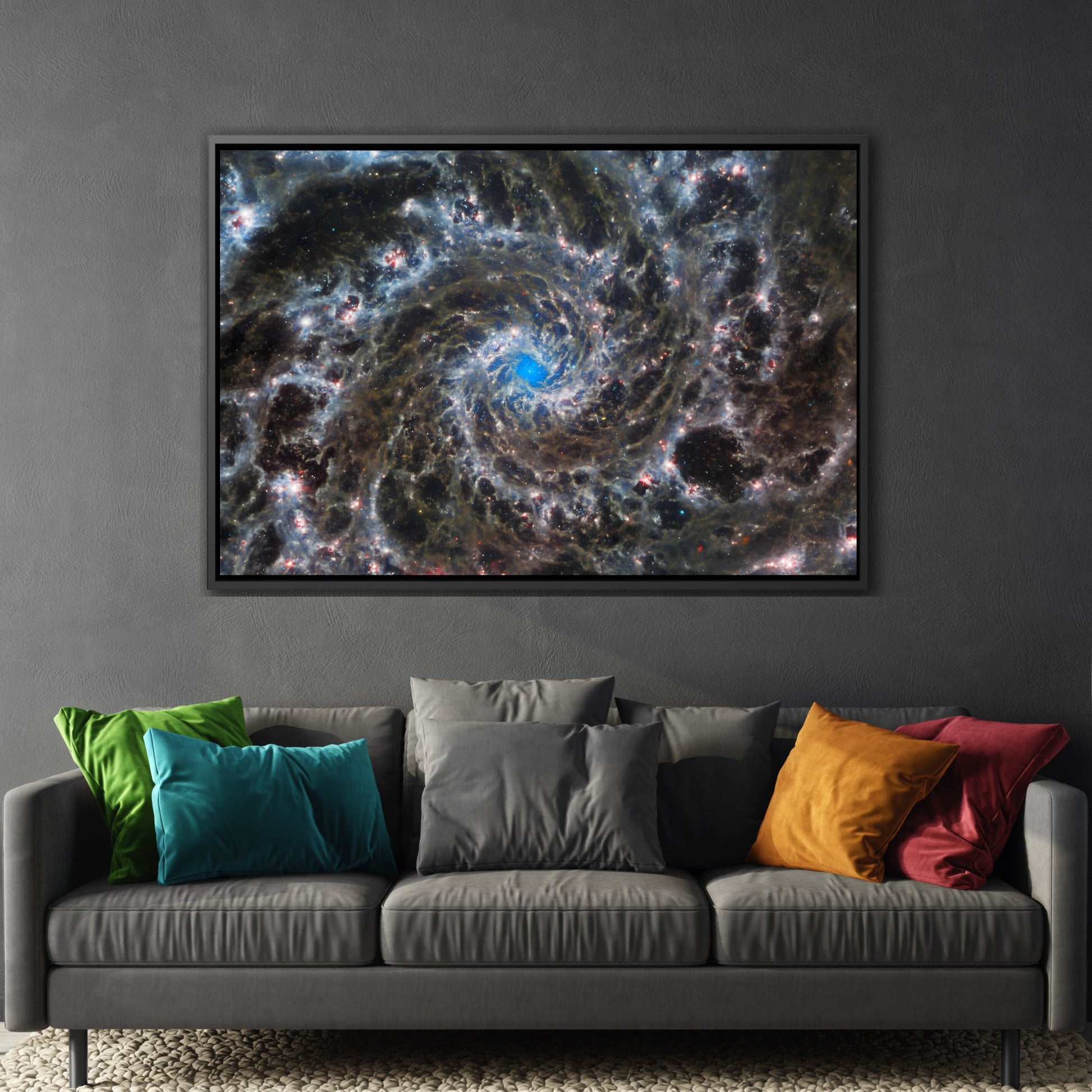 Abstract Cosmic Spiral Canvas Wall Art Prints