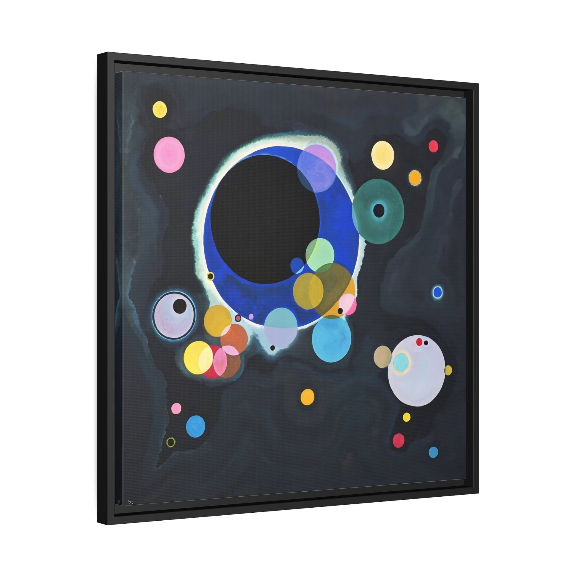 Abstract Canvas Wall Art Print - Kandinsky Several Circles