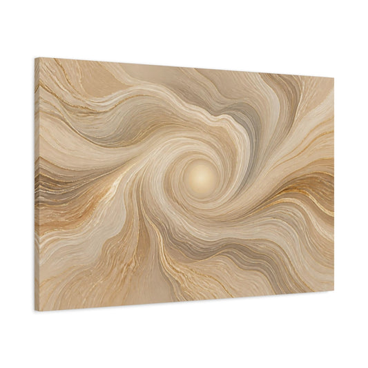 Main Mockup. Abstract Sun Swirl shown as canvas print