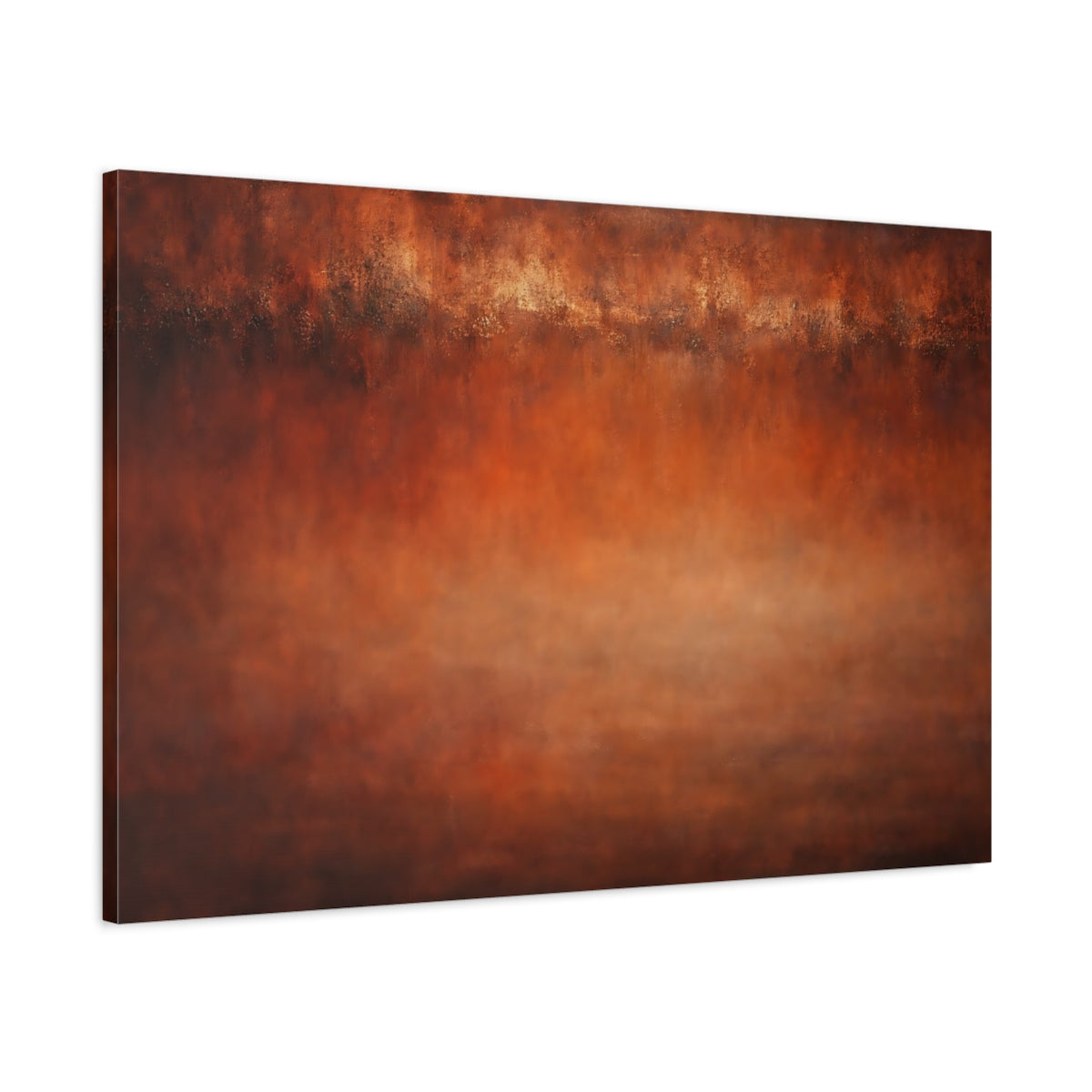 Burnt Orange Abstract Canvas Wall Art - YesArtYes