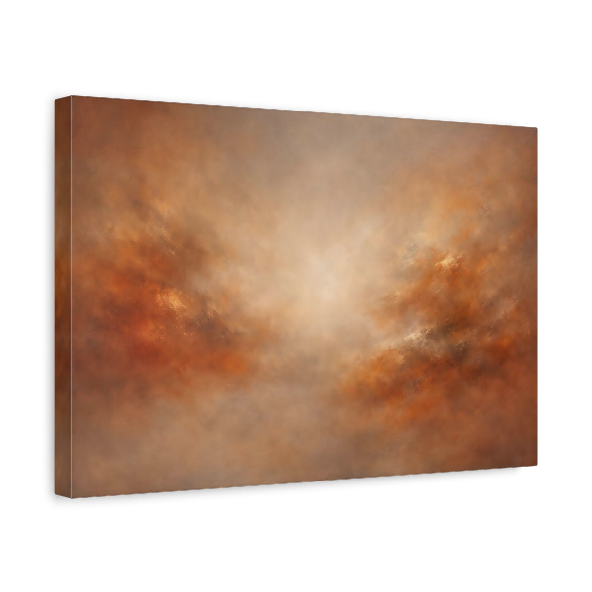 Side Mockup 4. Abstract Abstract Texture Earthy Abstract shown as stretched canvas wall art