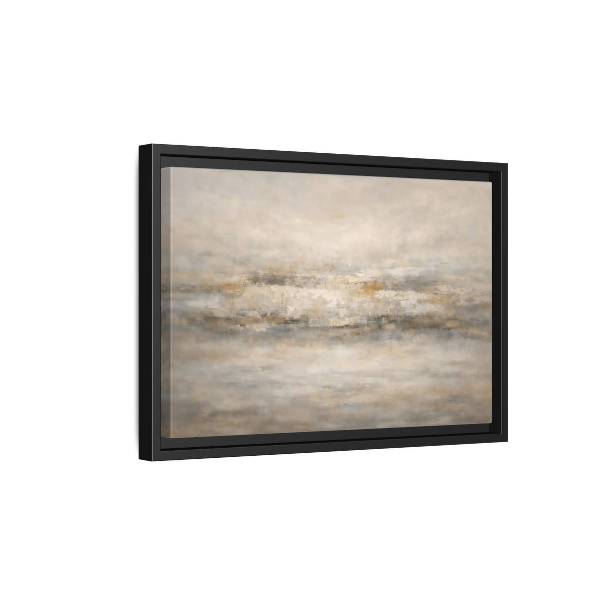 Side Mockup 6. Abstract Abstract Texture Neutral Textured shown as stretched canvas wall art
