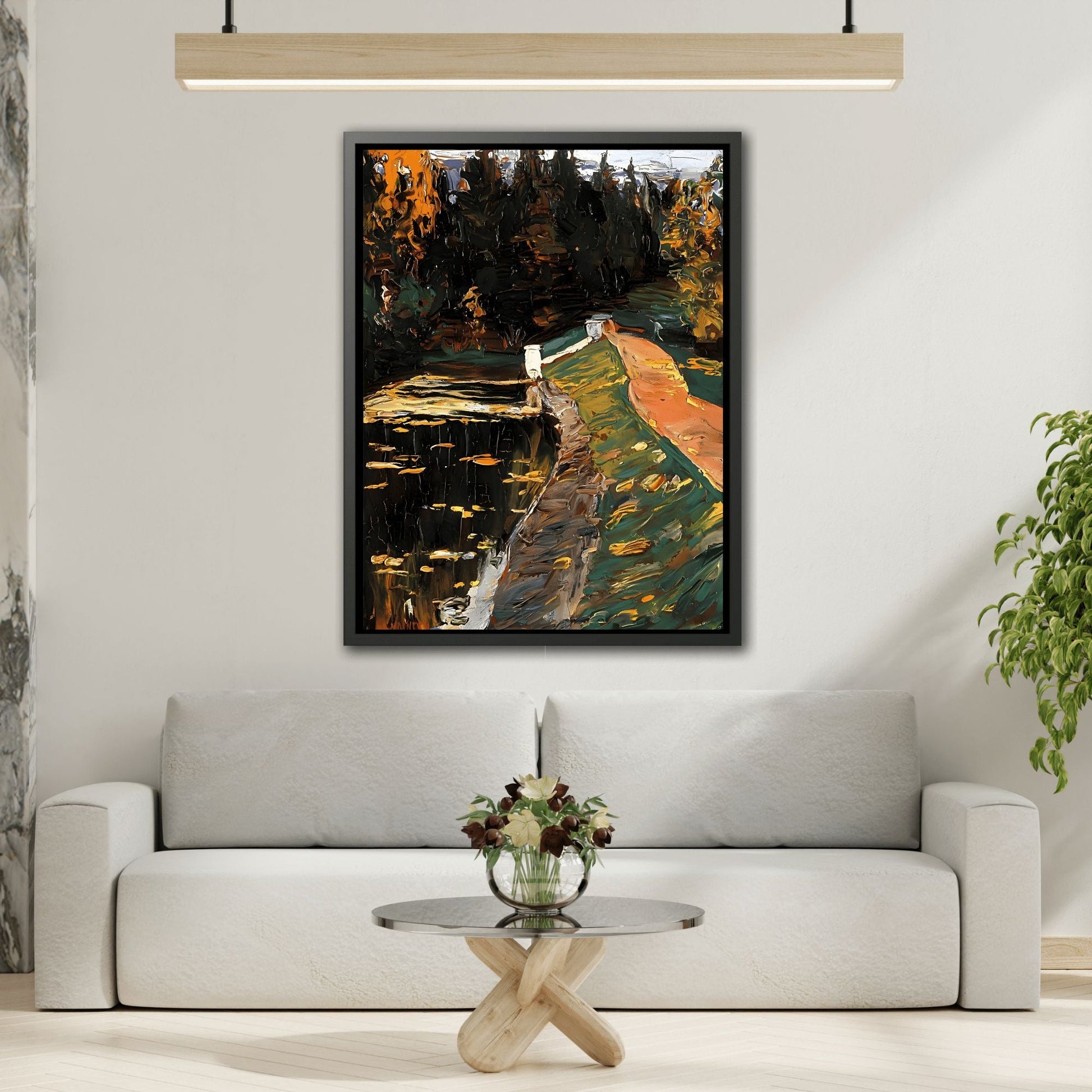 Abstract Waters Canvas Print - Wall Art Sluice by Kandinsky