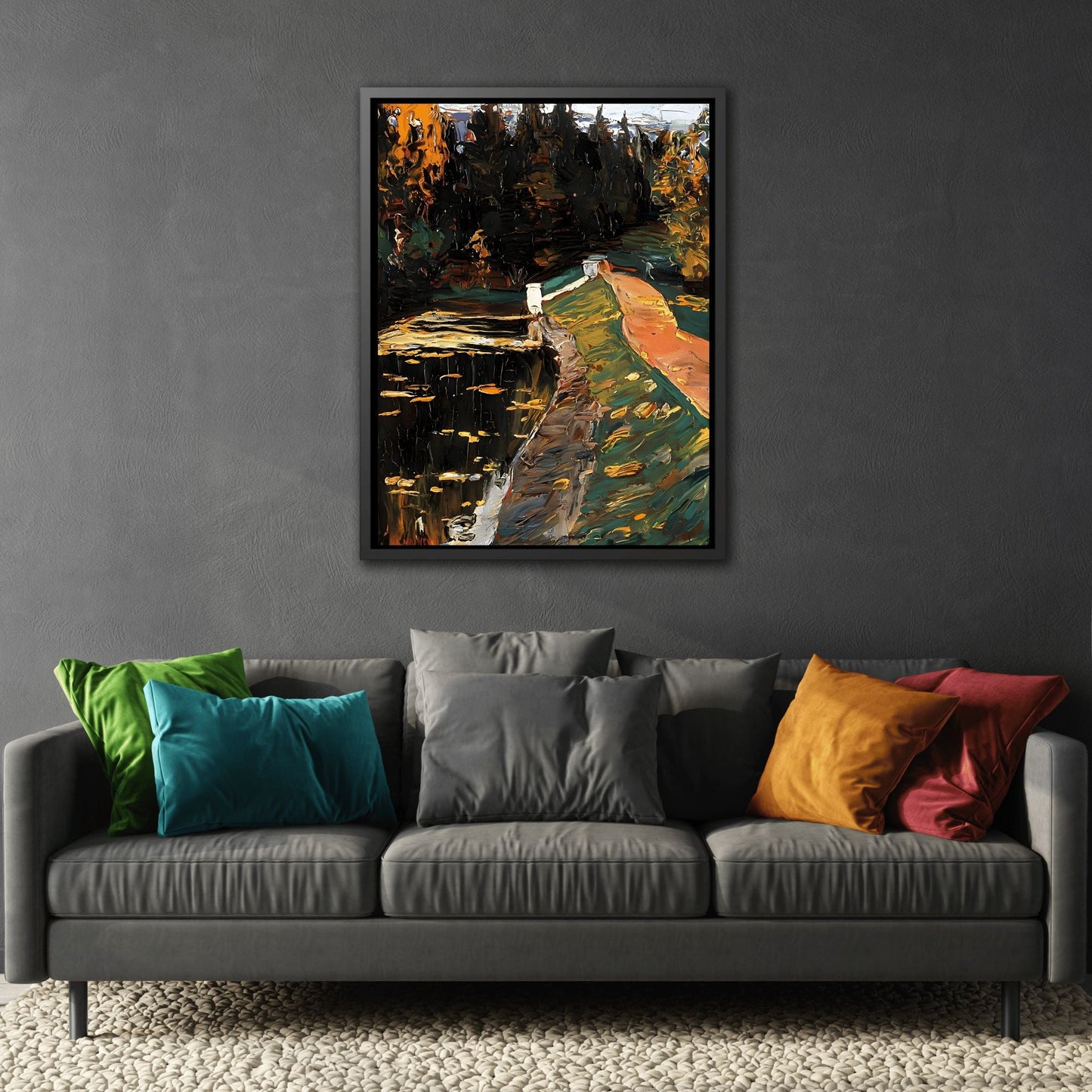 Abstract Waters Canvas Print - Wall Art Sluice by Kandinsky