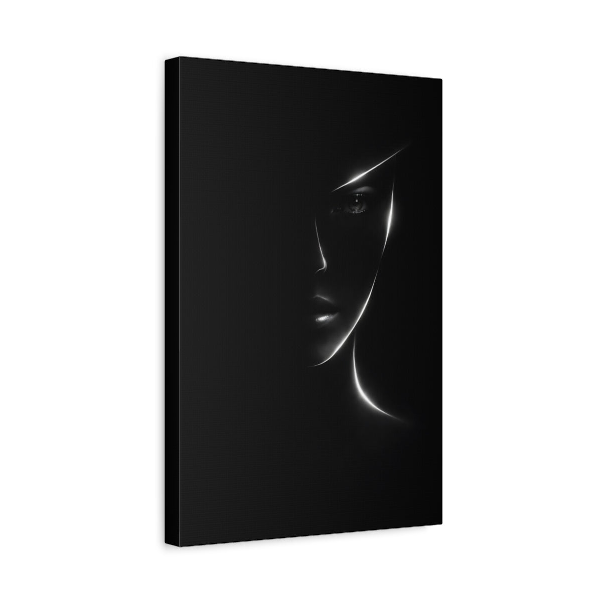 Abstract Woman S Face - Canvas Wall Art Print - YesArtYes