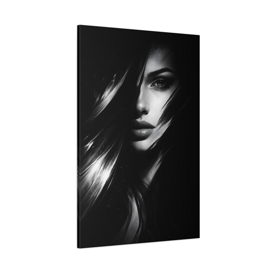 Abstract Woman S Face - Canvas Wall Art Print - YesArtYes