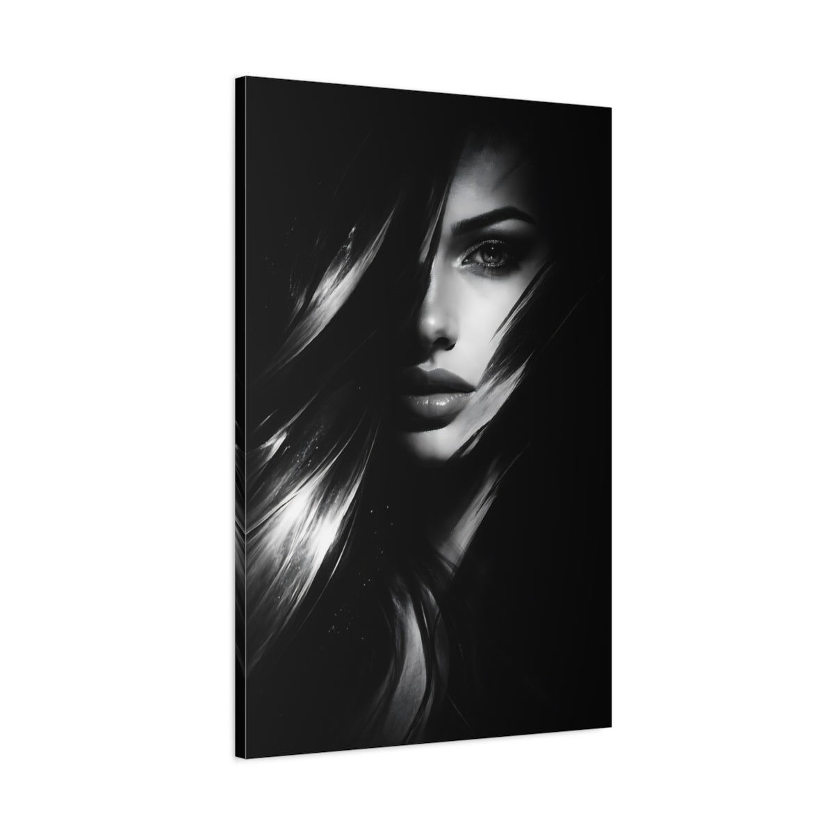 Abstract Woman S Face - Canvas Wall Art Print - YesArtYes