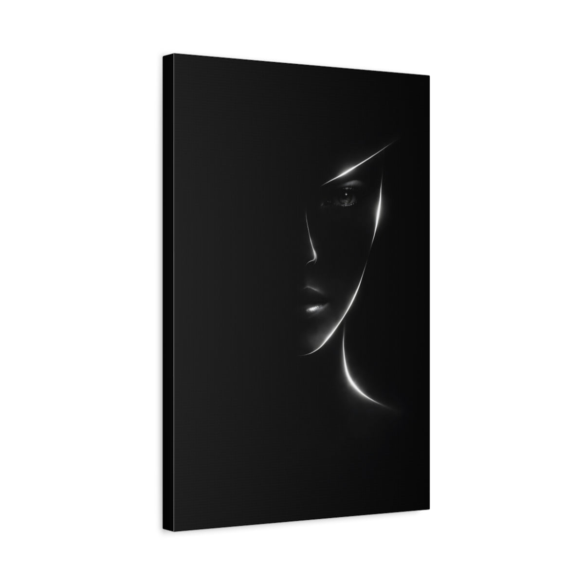 Abstract Woman S Face - Canvas Wall Art Print - YesArtYes