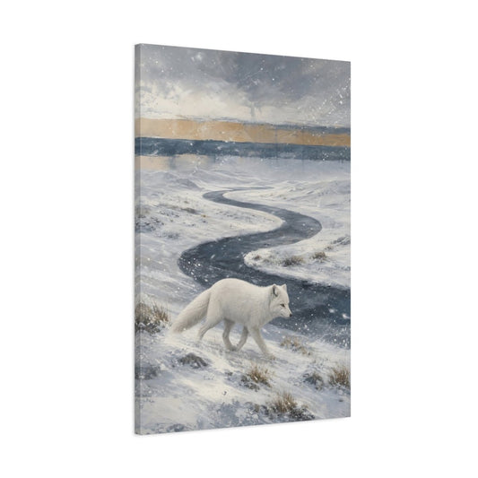 Abstracted Horizon Bands With Aged Pigment Canvas Wall Art Print – Living Room Decor, Large - YesArtYes
