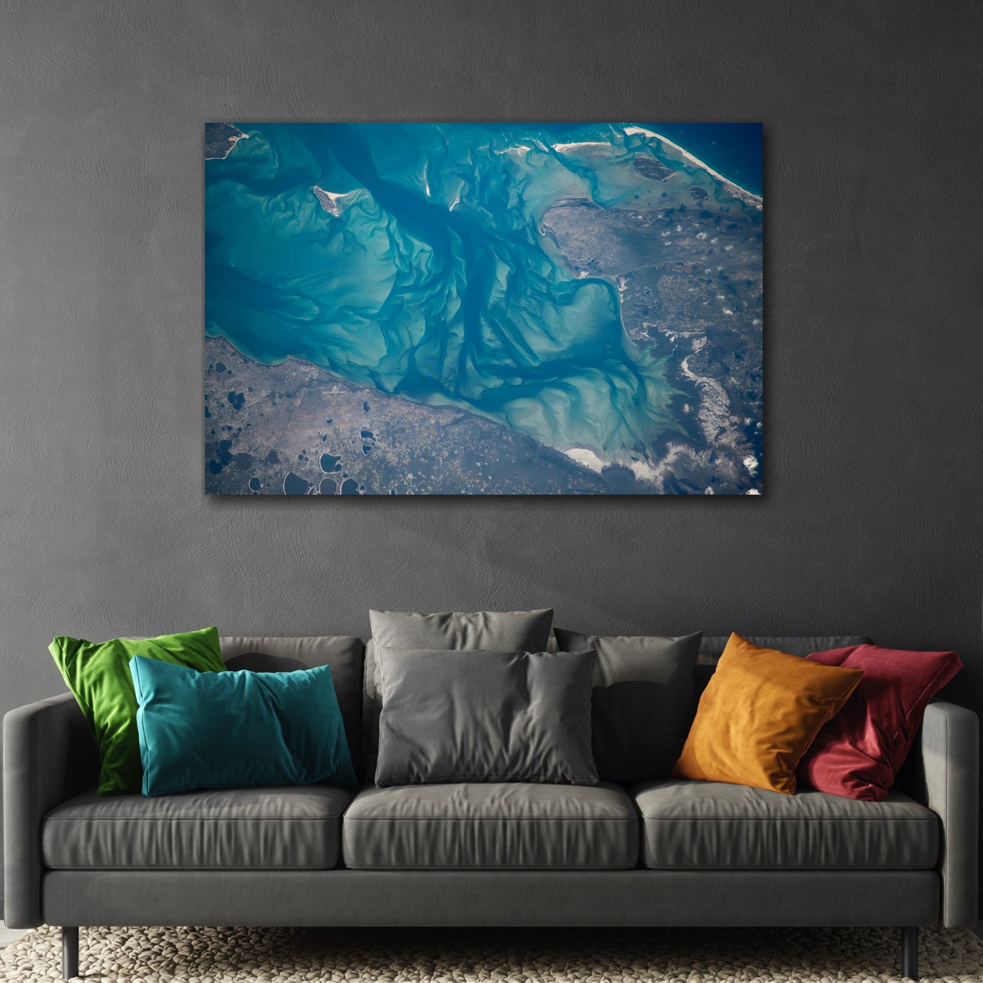 Coastal Spacs Landscape Canvas NASA Wall Art Prints