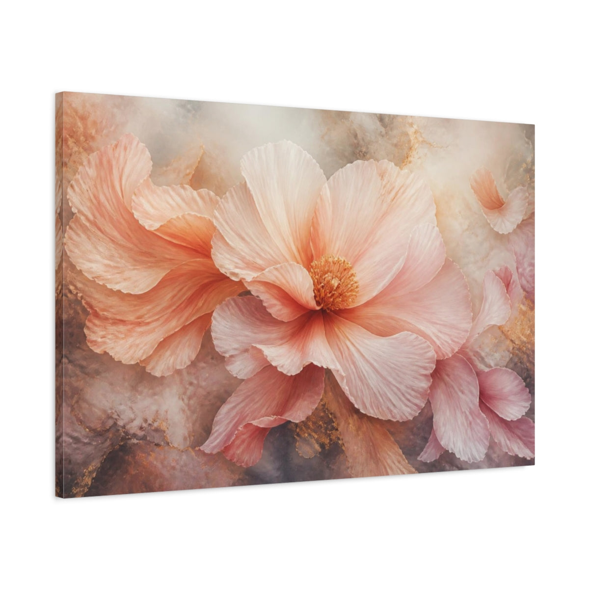 Main Mockup. Airy Blush Floral Bloom shown as canvas print
