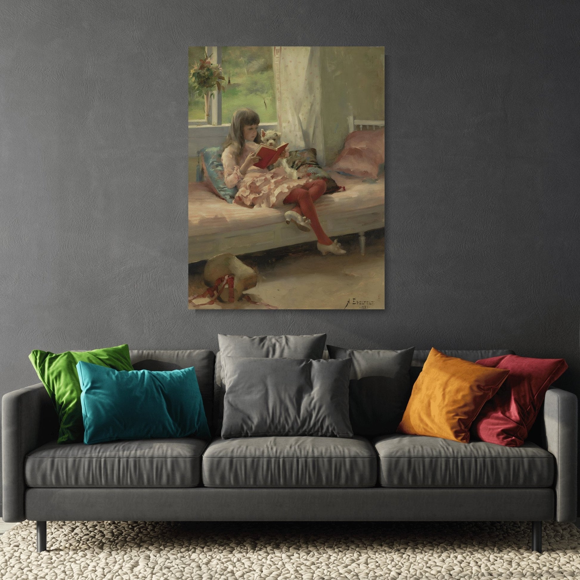 Albert Edelfelt Good Friends - Canvas Art Reproduction