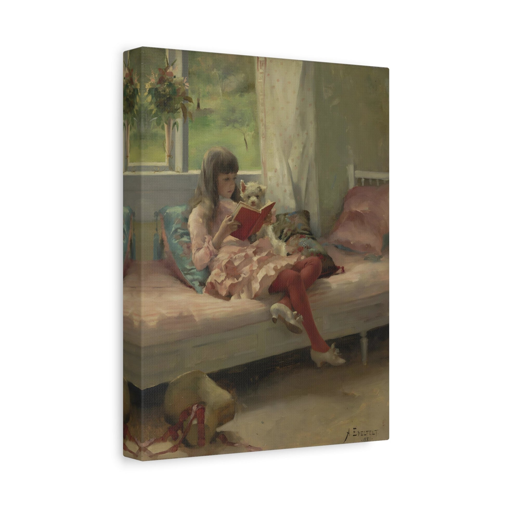 Albert Edelfelt Good Friends - Canvas Art Reproduction