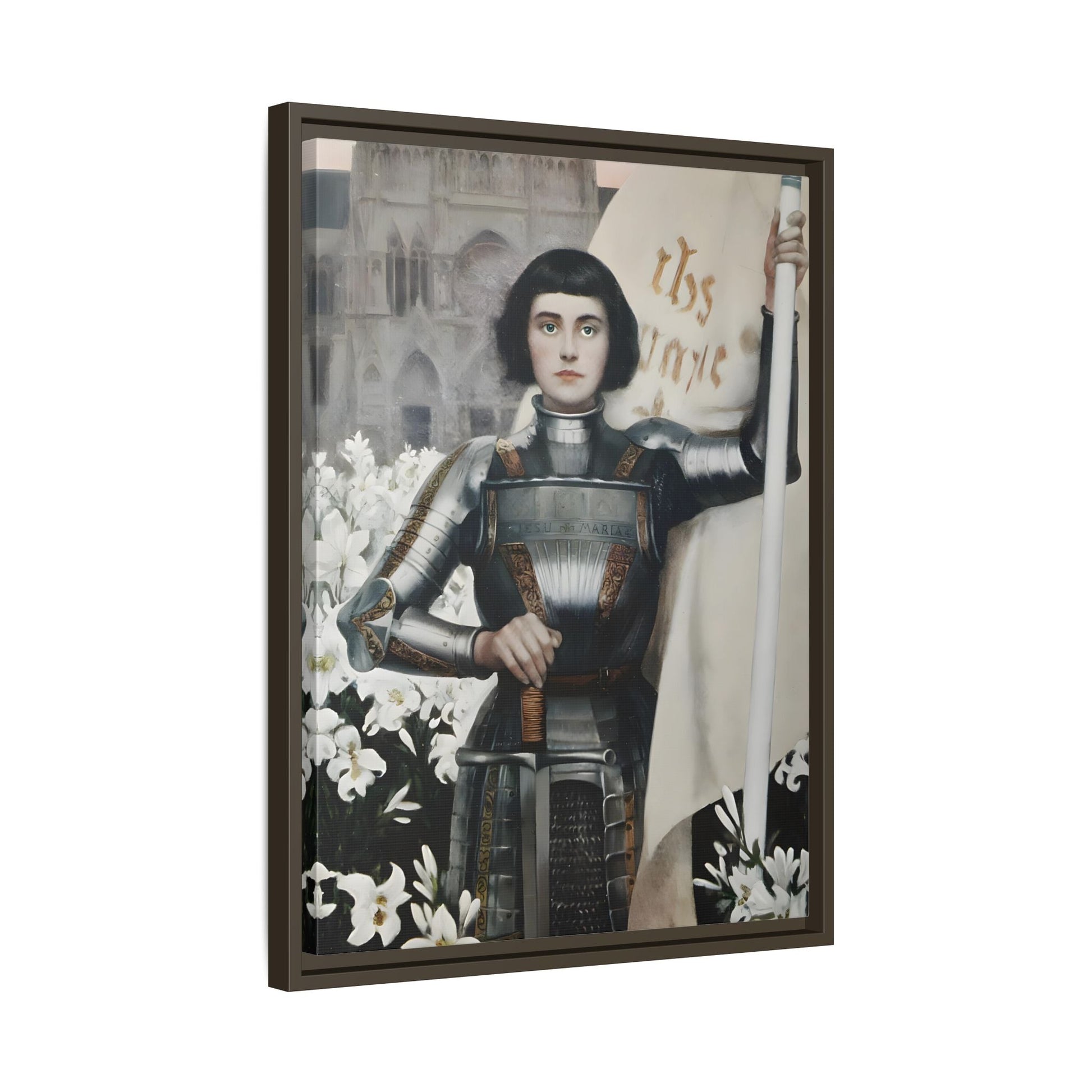 Albert Lynch Joan of Arc Framed Canvas Wall Art Print - YesArtYes