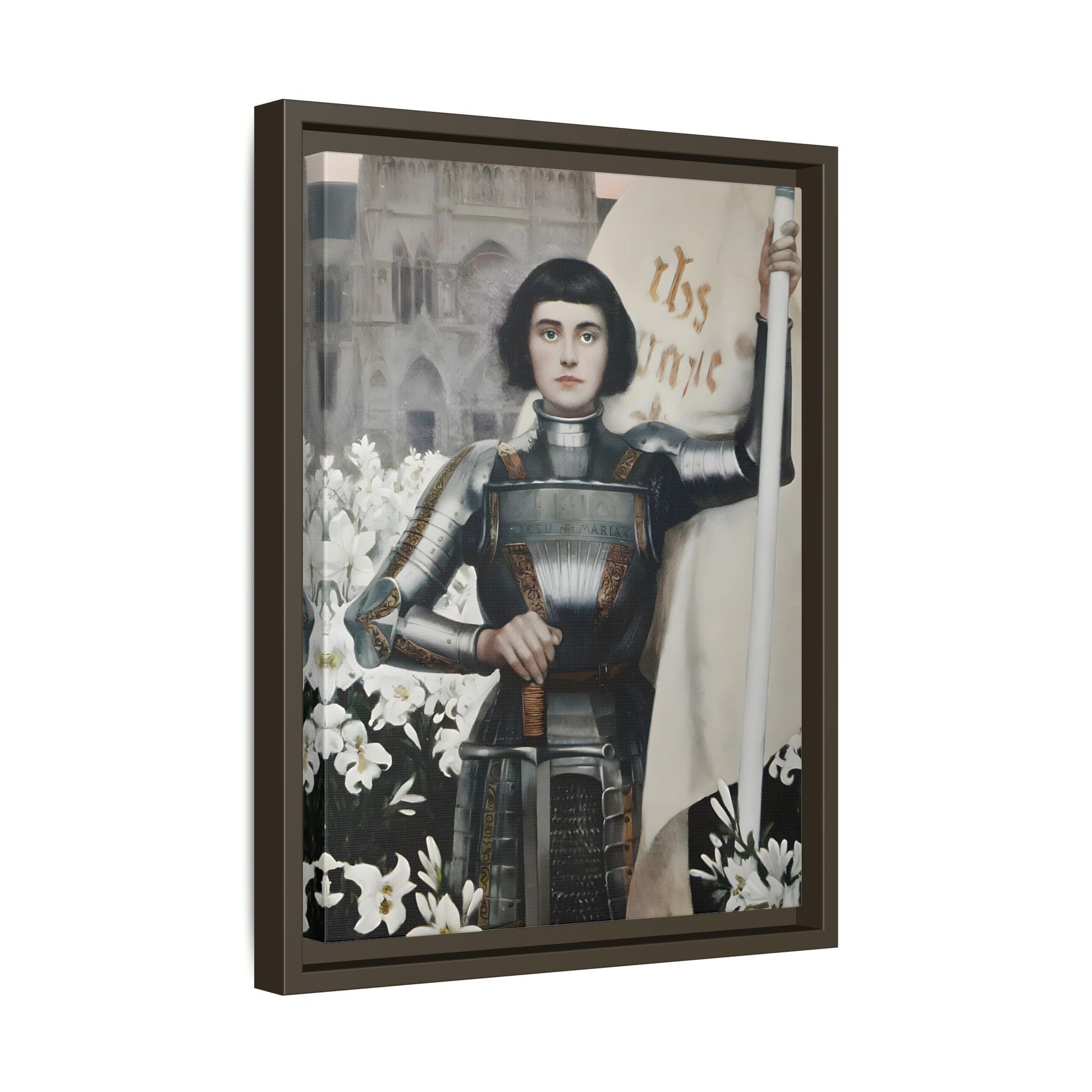 Albert Lynch Joan of Arc Framed Canvas Wall Art Print - YesArtYes