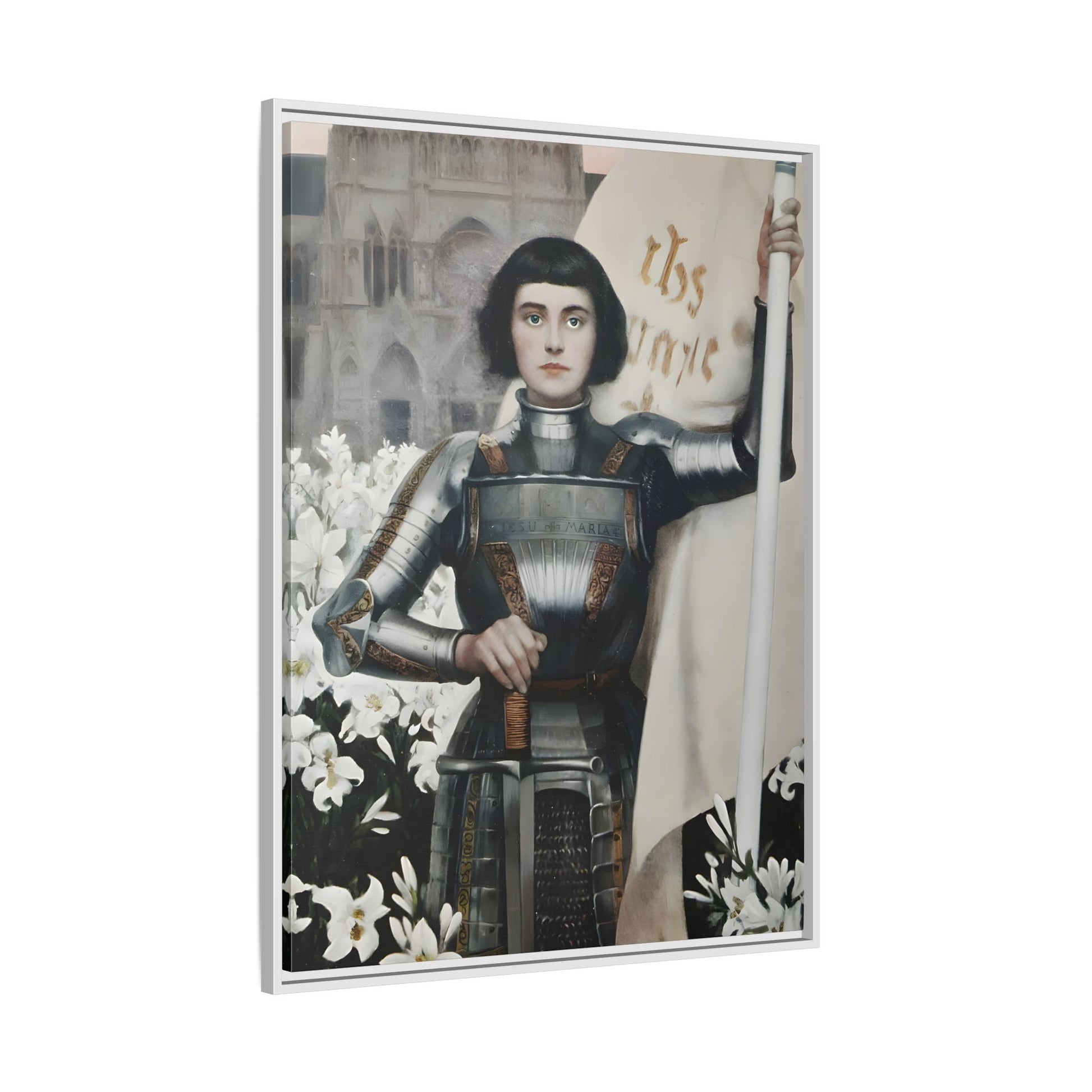 Albert Lynch Joan of Arc Framed Canvas Wall Art Print - YesArtYes