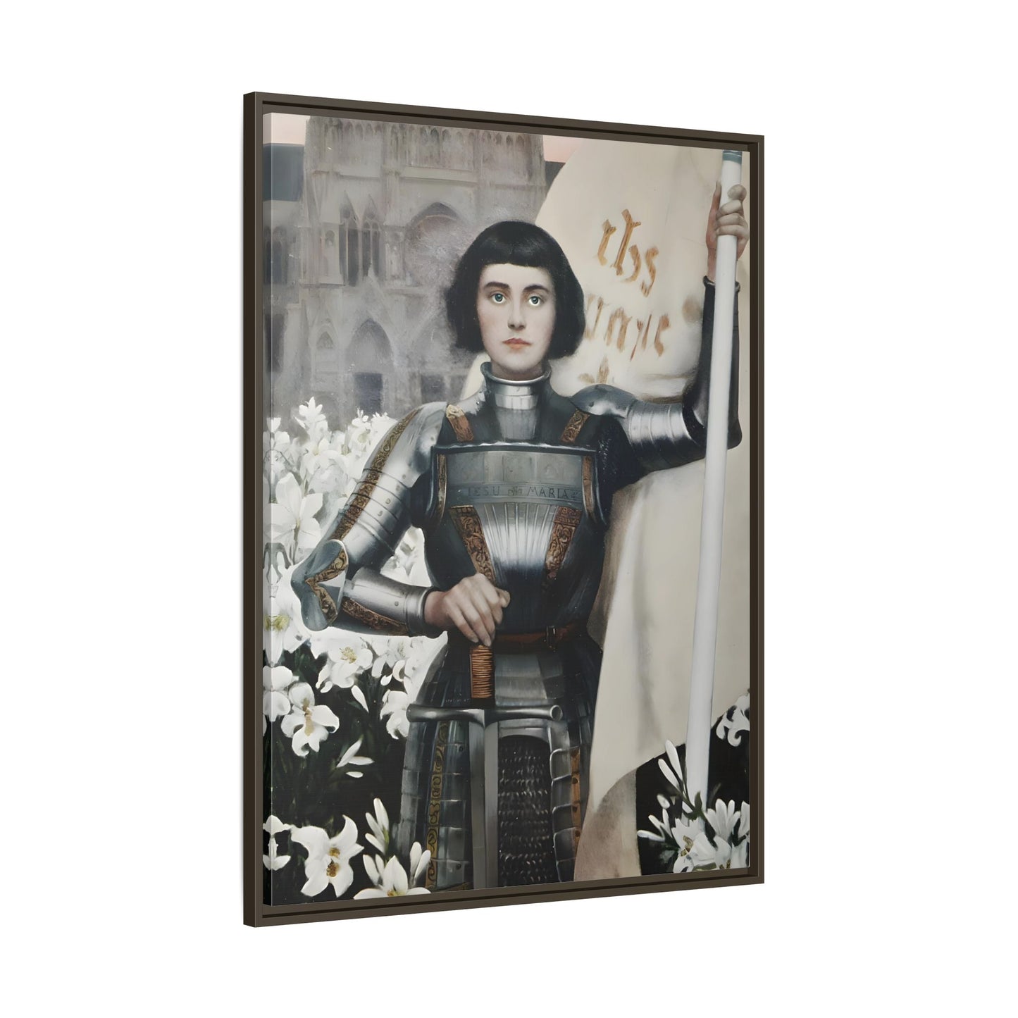 Albert Lynch Joan of Arc Framed Canvas Wall Art Print - YesArtYes
