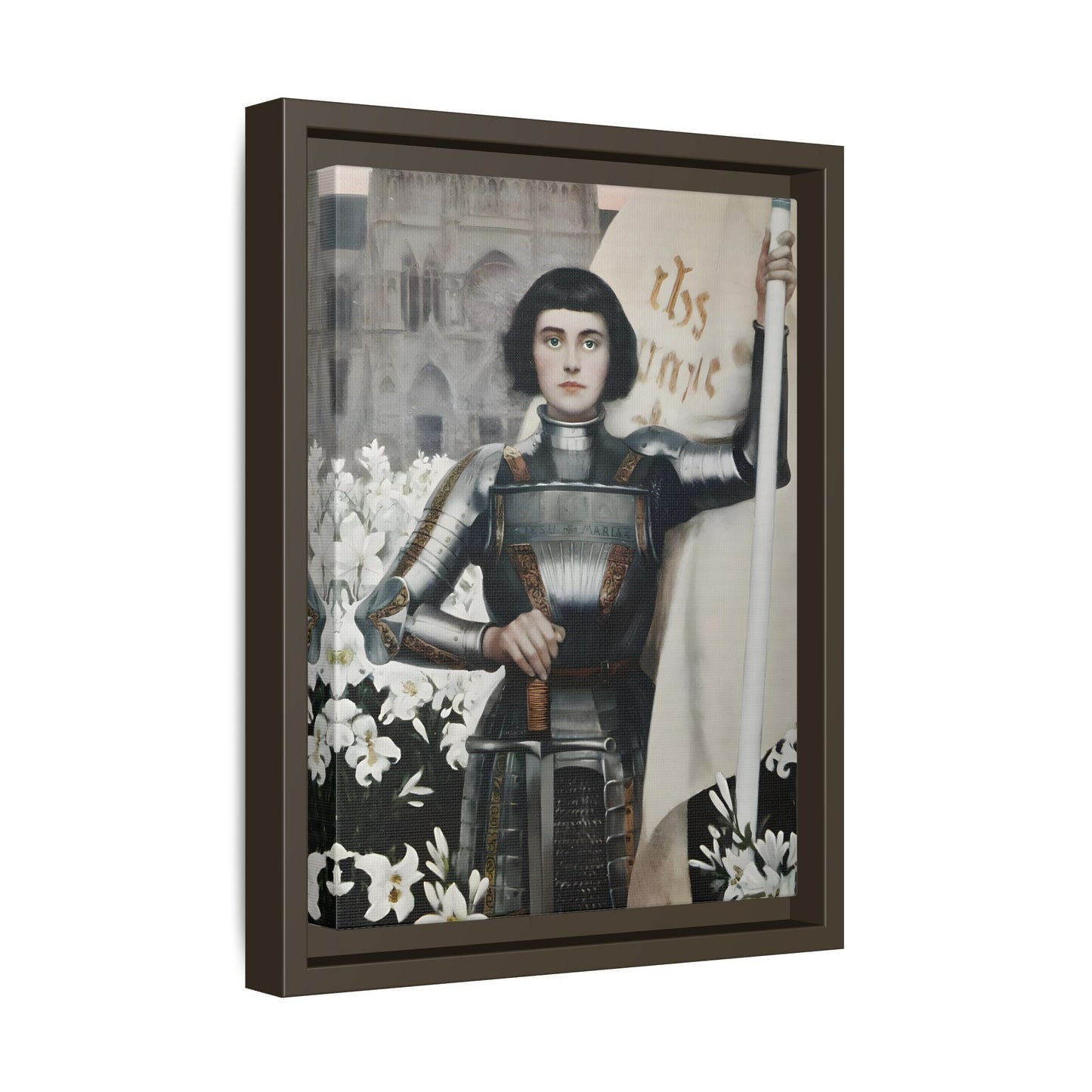 Albert Lynch Joan of Arc Framed Canvas Wall Art Print - YesArtYes