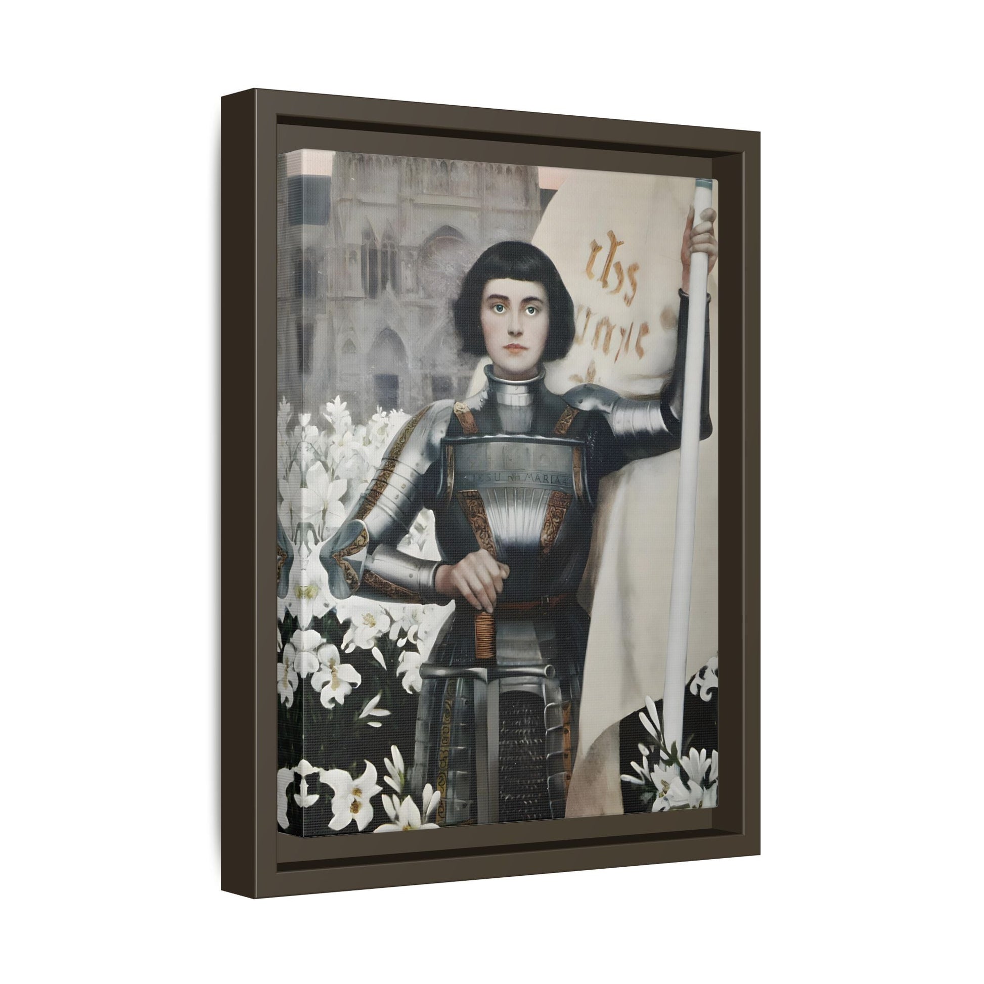 Albert Lynch Joan of Arc Framed Canvas Wall Art Print - YesArtYes