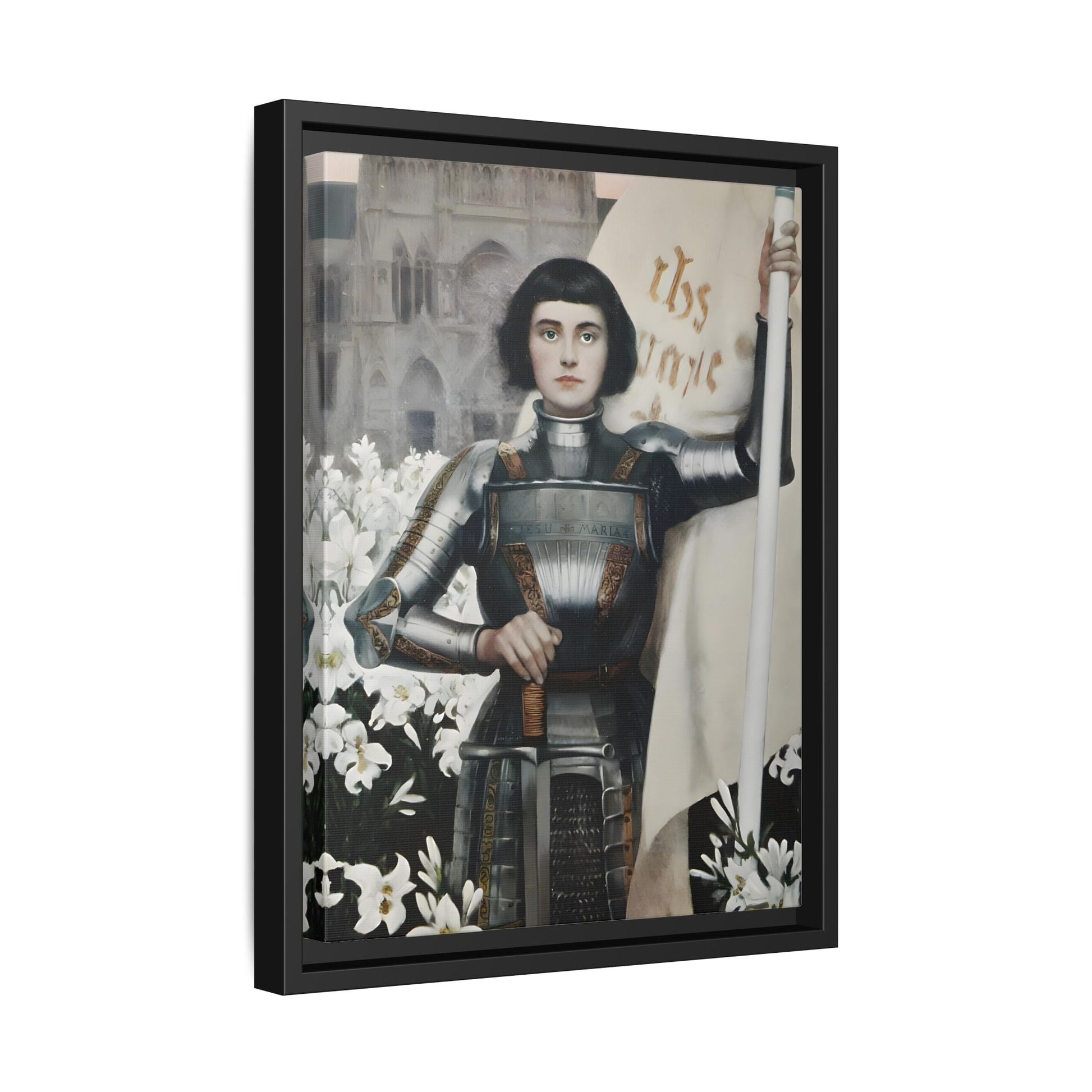Albert Lynch Joan of Arc Framed Canvas Wall Art Print - YesArtYes