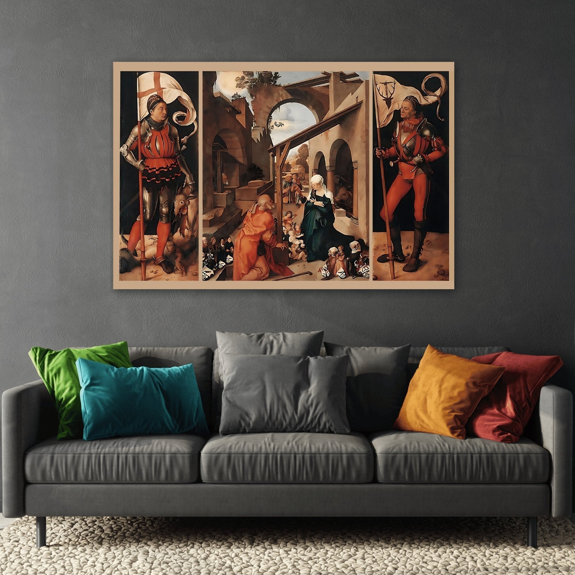 Albrecht Durer St George Paumgartner Altarpiece - Canvas Wall Art Print