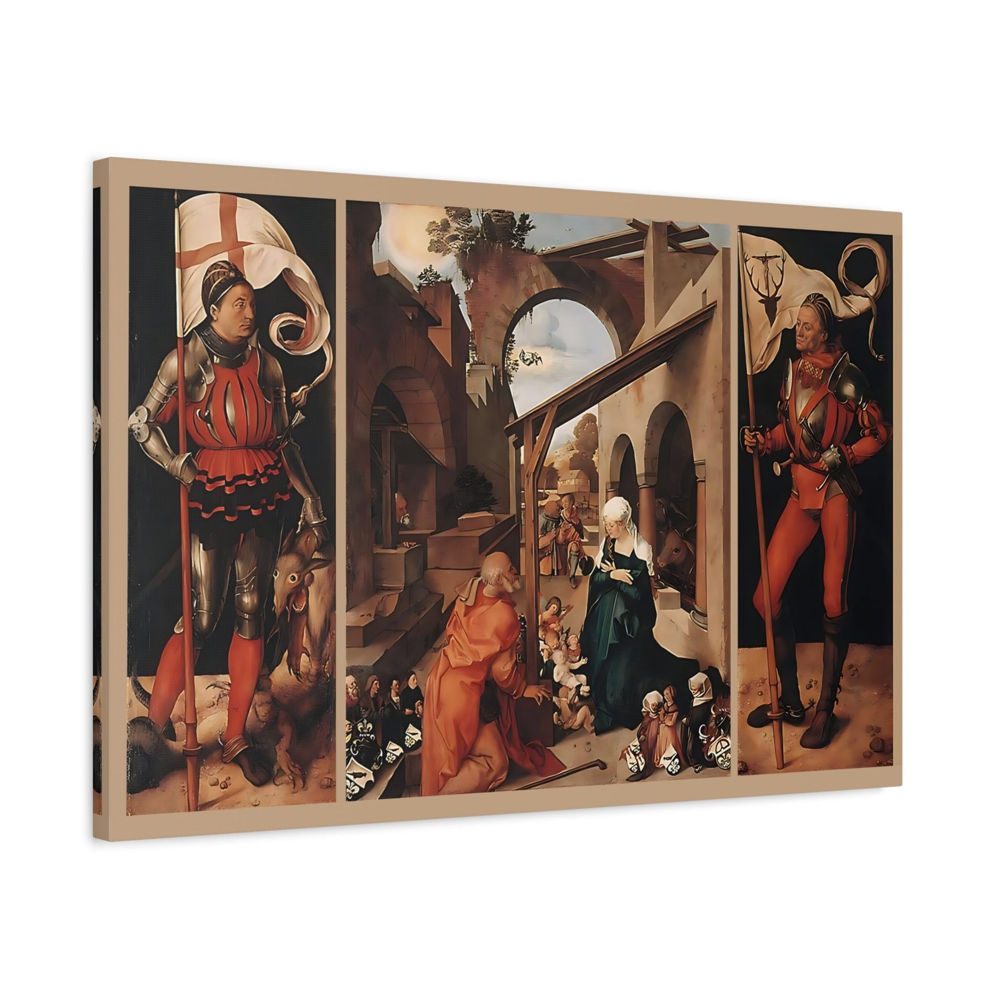 Albrecht Durer St George Paumgartner Altarpiece - Canvas Wall Art Print