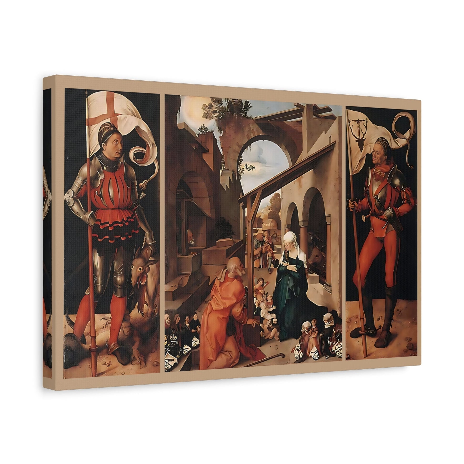 Albrecht Durer St George Paumgartner Altarpiece - Canvas Wall Art Print