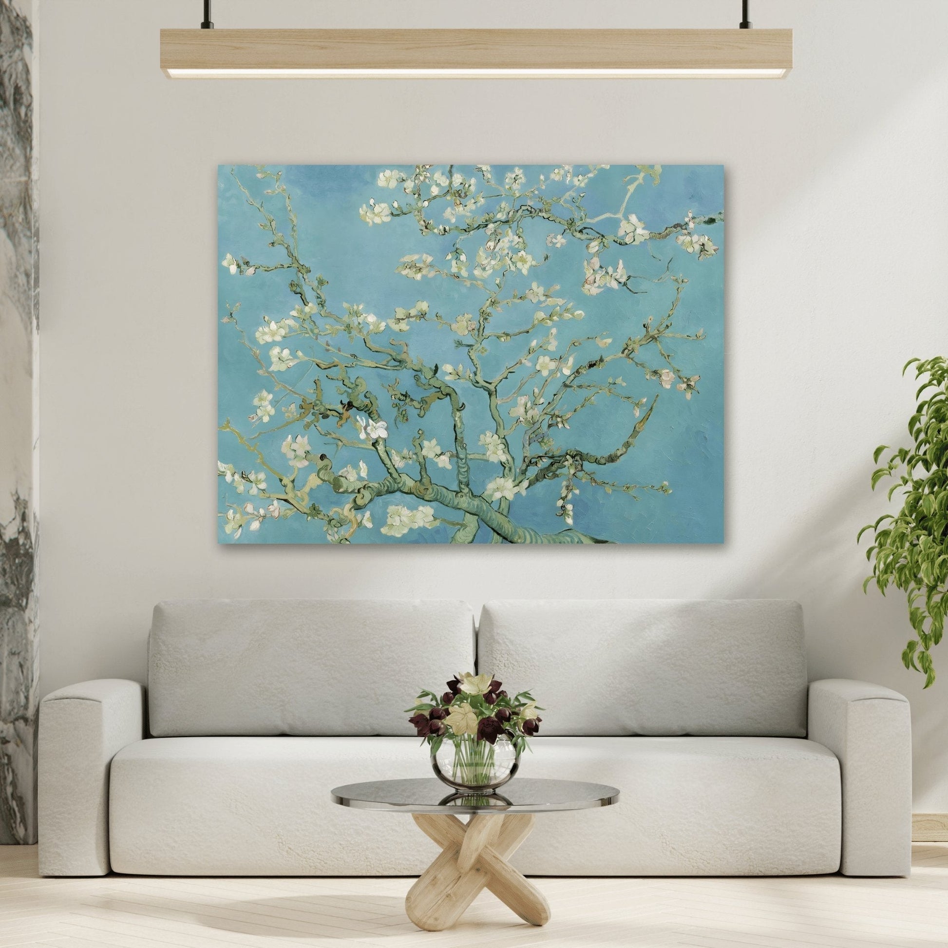 Almond Blossom Tree Canvas Wall Art Print - Famous Vintage by Van Gogh