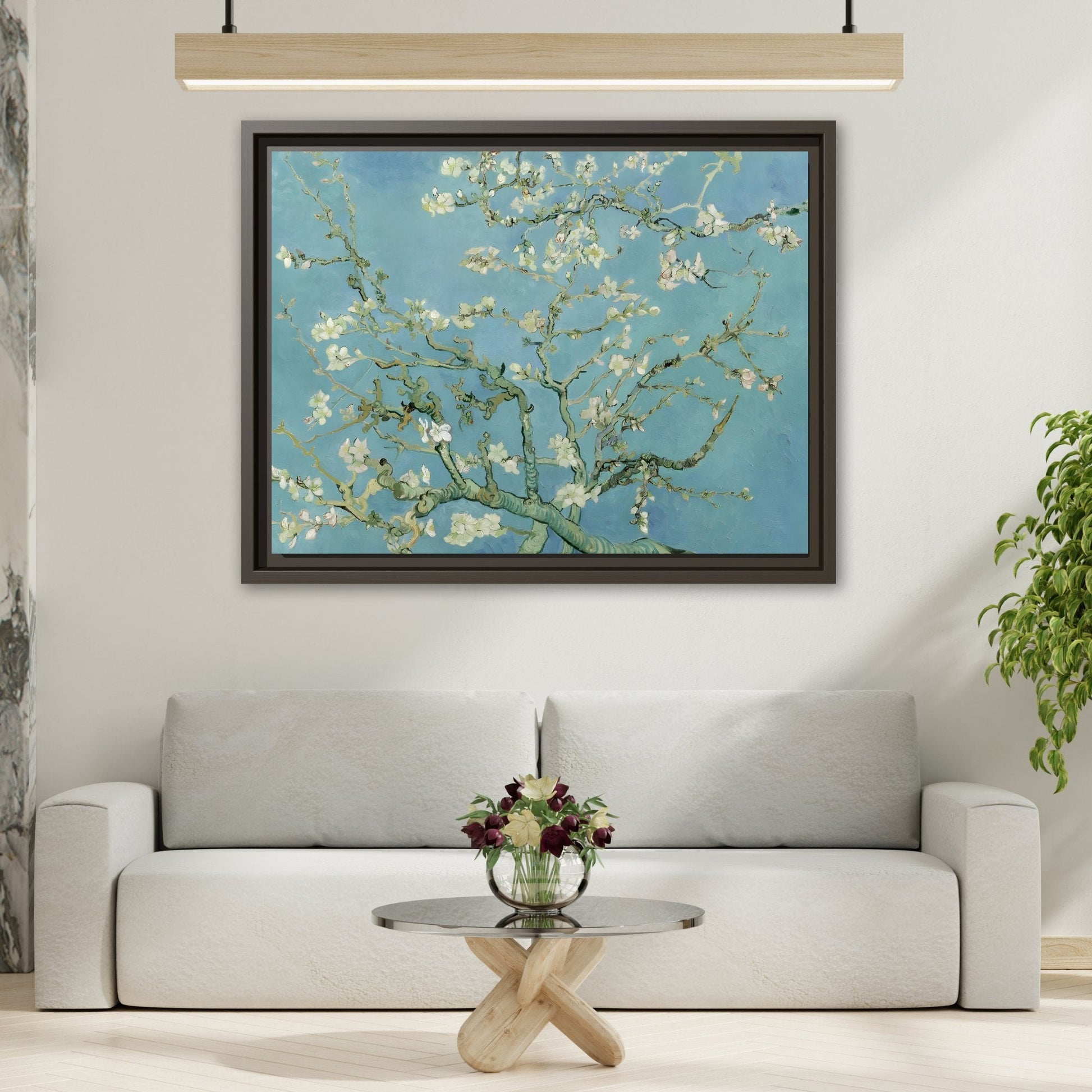Almond Blossom Tree Van Gogh - Framed Canvas Wall Art Print - YesArtYes