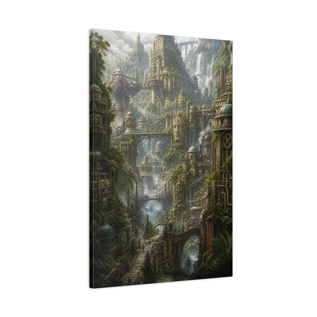 Main Mockup. Ancient City Of Falls shown as canvas print