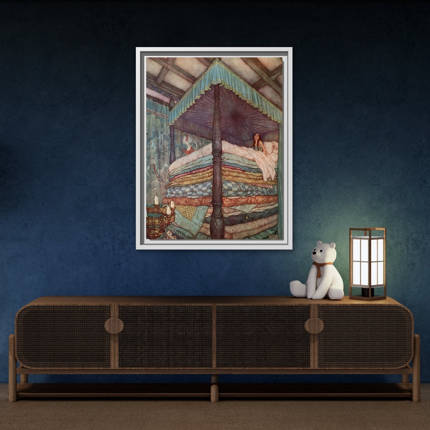 Andersen Fairy Tale Canvas Wall Art Prints - Princess and the Pea - YesArtYes