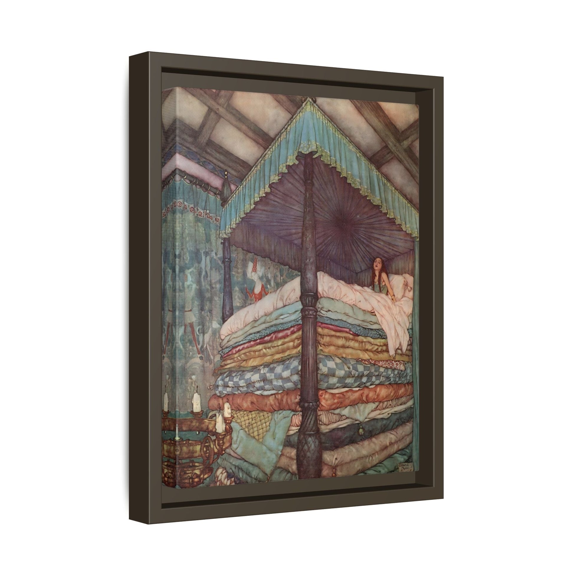 Andersen Fairy Tale Canvas Wall Art Prints - Princess and the Pea - YesArtYes