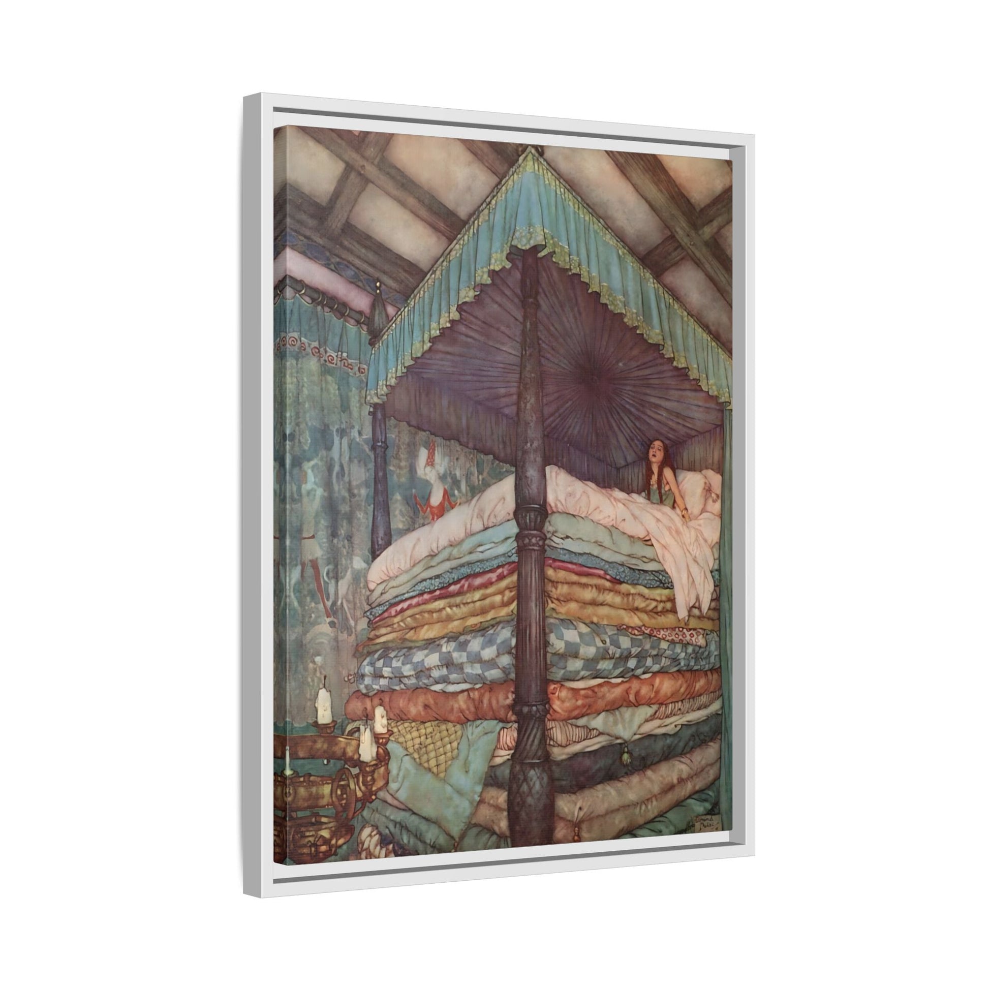 Andersen Fairy Tale Canvas Wall Art Prints - Princess and the Pea - YesArtYes