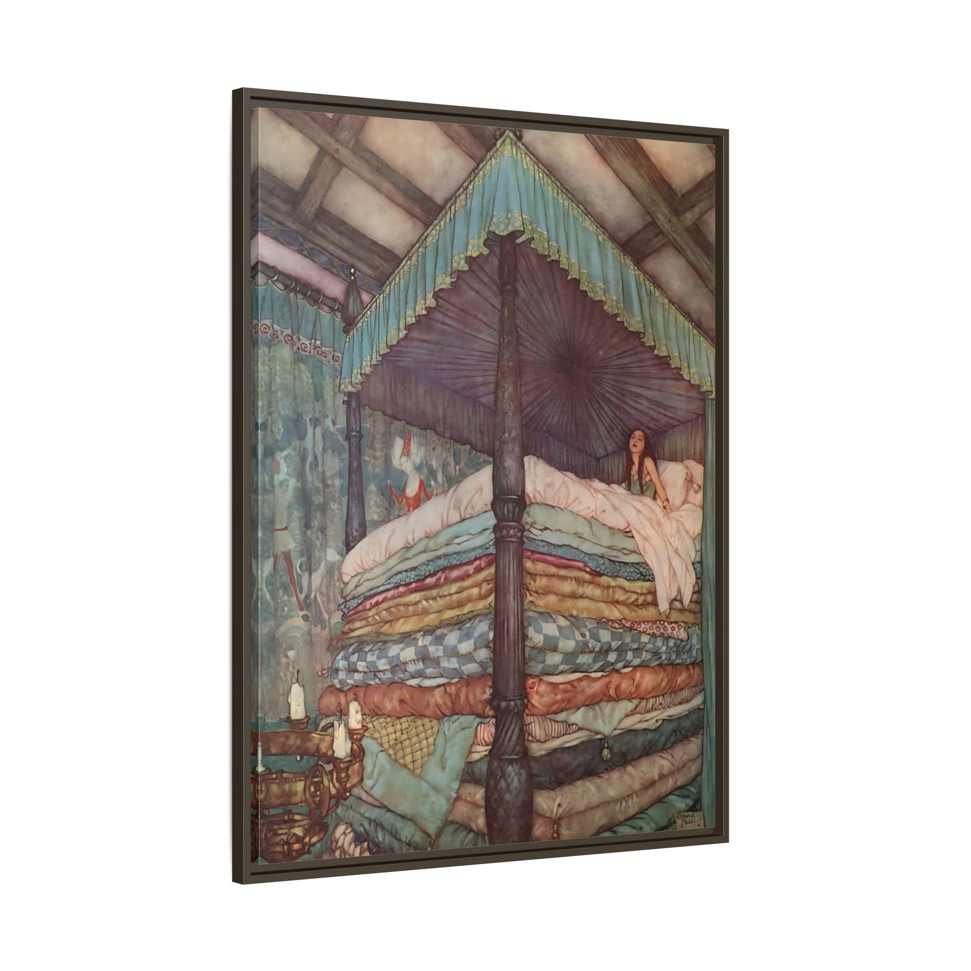 Andersen Fairy Tale Canvas Wall Art Prints - Princess and the Pea - YesArtYes