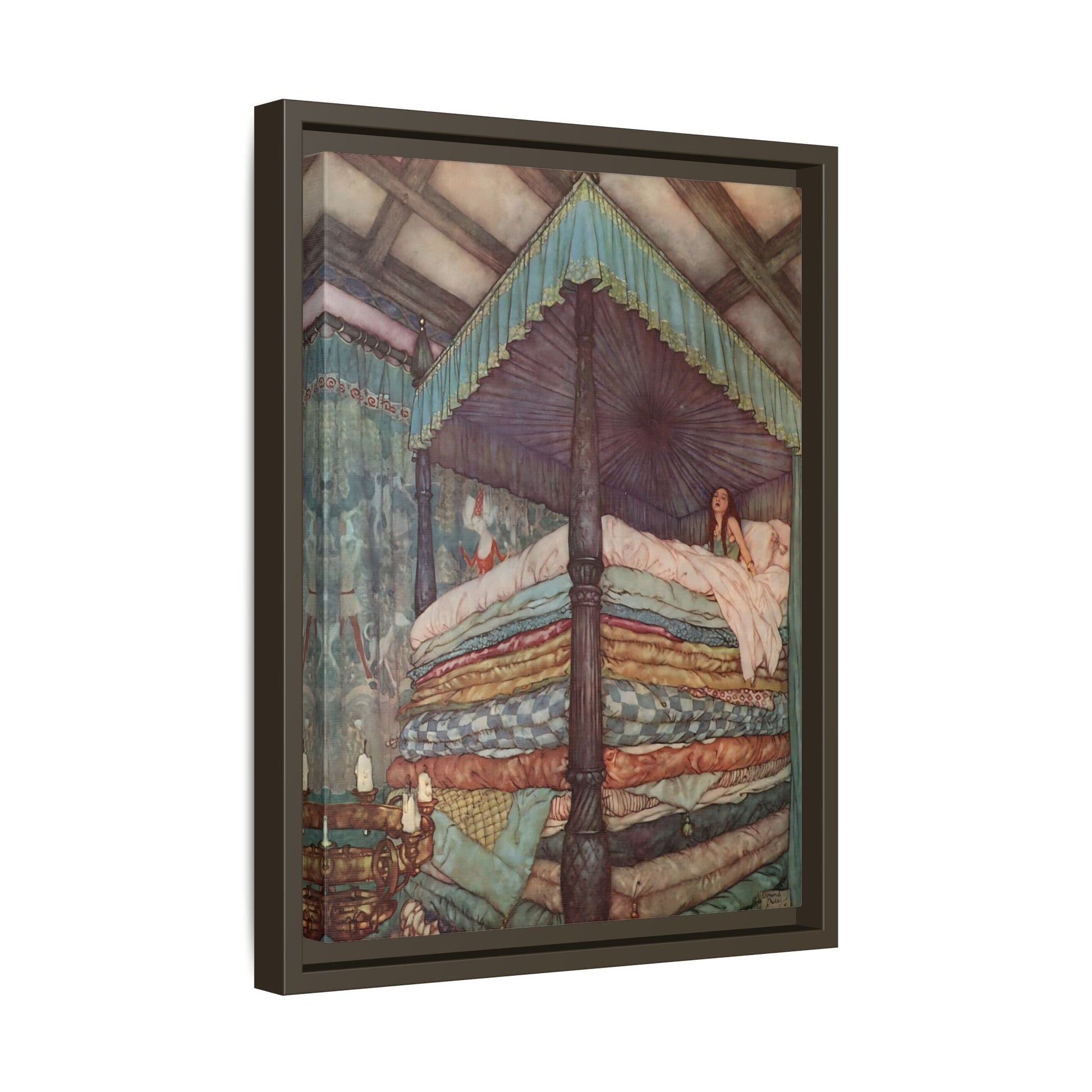 Andersen Fairy Tale Canvas Wall Art Prints - Princess and the Pea - YesArtYes