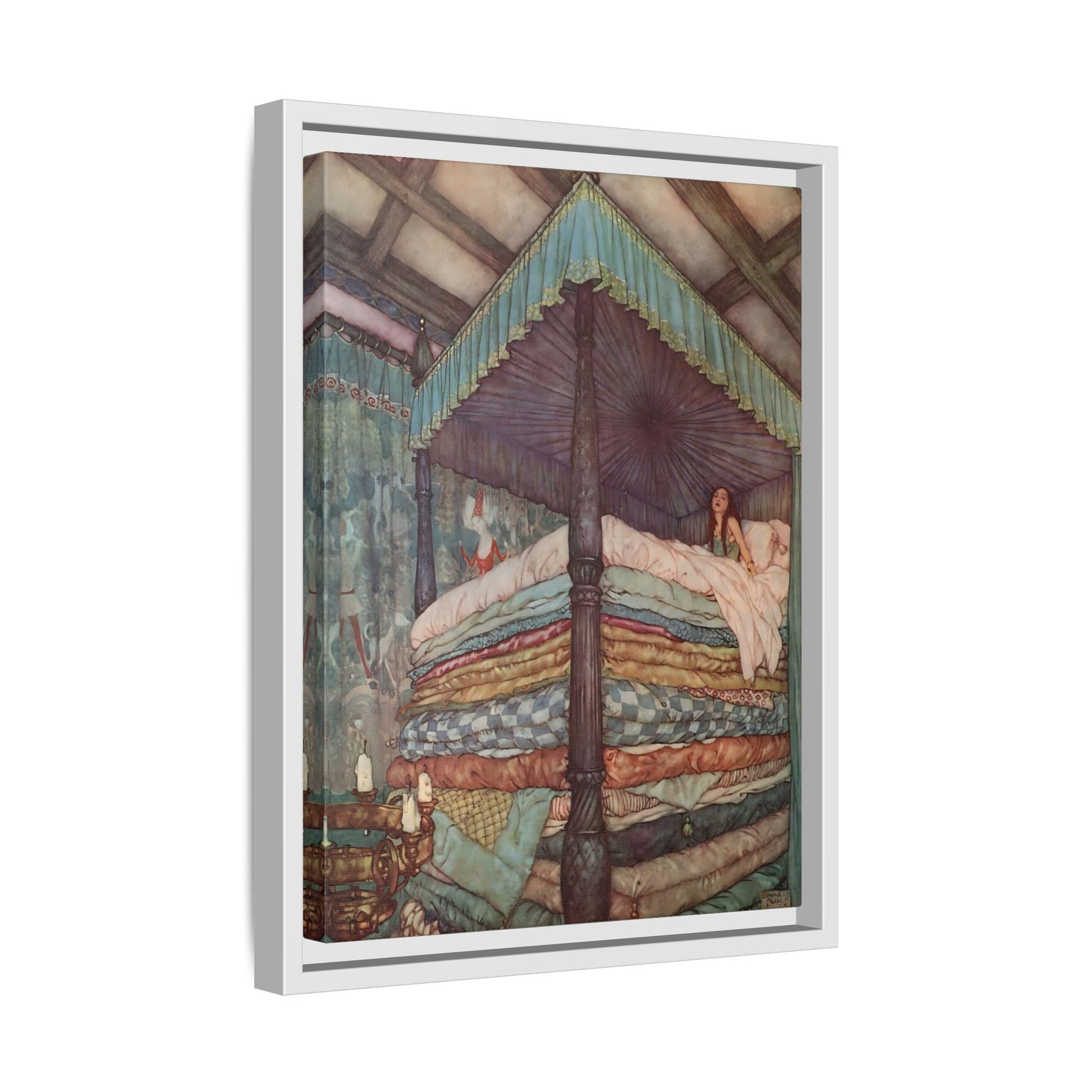 Andersen Fairy Tale Canvas Wall Art Prints - Princess and the Pea - YesArtYes