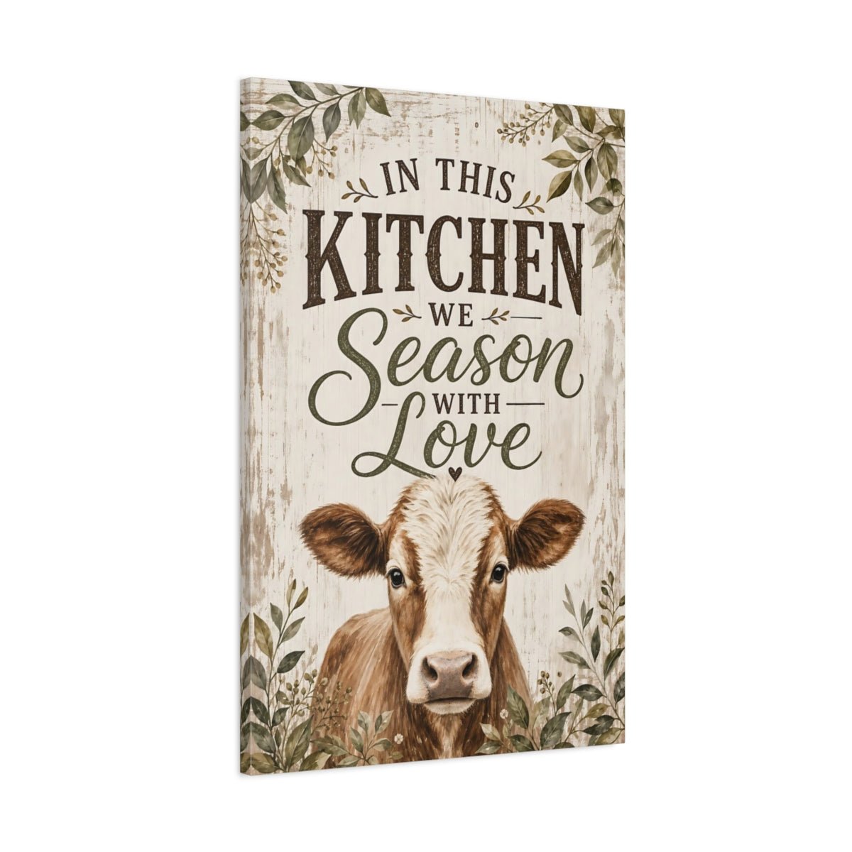 Animals Cow Farmhouse Kitchen Canvas Print – Decor for Above Counter - YesArtYes