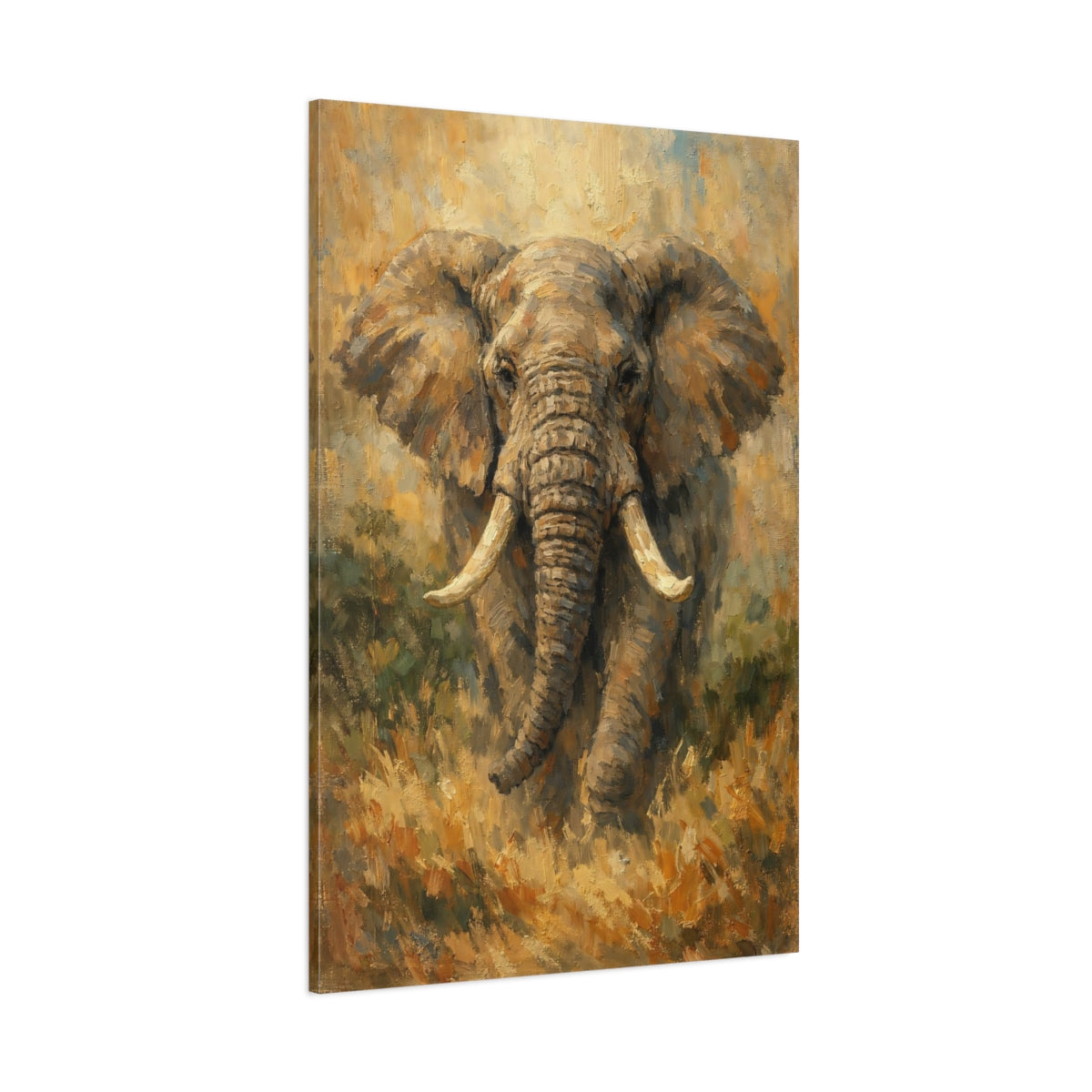 Main Mockup. Animals Elephant Elephant Art shown as stretched canvas wall art