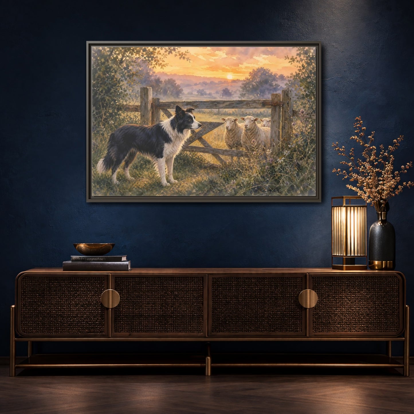 Mockup 4. Animals Farm Animals Farm Animals shown as stretched canvas wall art